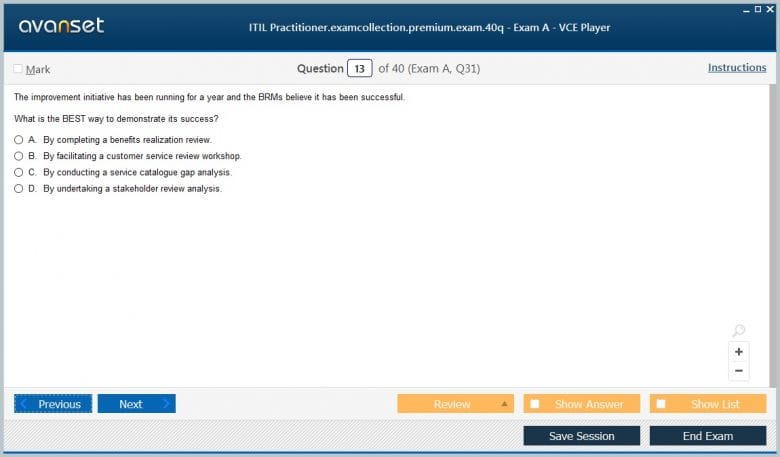 ITIL Practitioner Premium VCE Screenshot #1